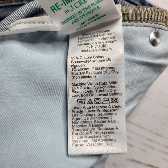 J. Crew 96 Slim Straight Jeans Medium Lark Wash High Rise Full Length Stretch 26 - Picture 10 of 10